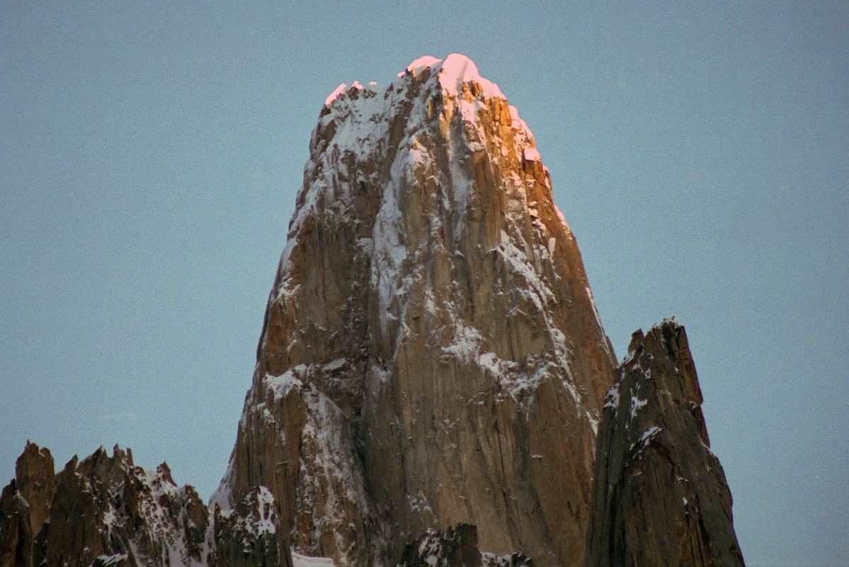 11 Uli Biaho Tower Close Up From Khoburtse At Sunrise